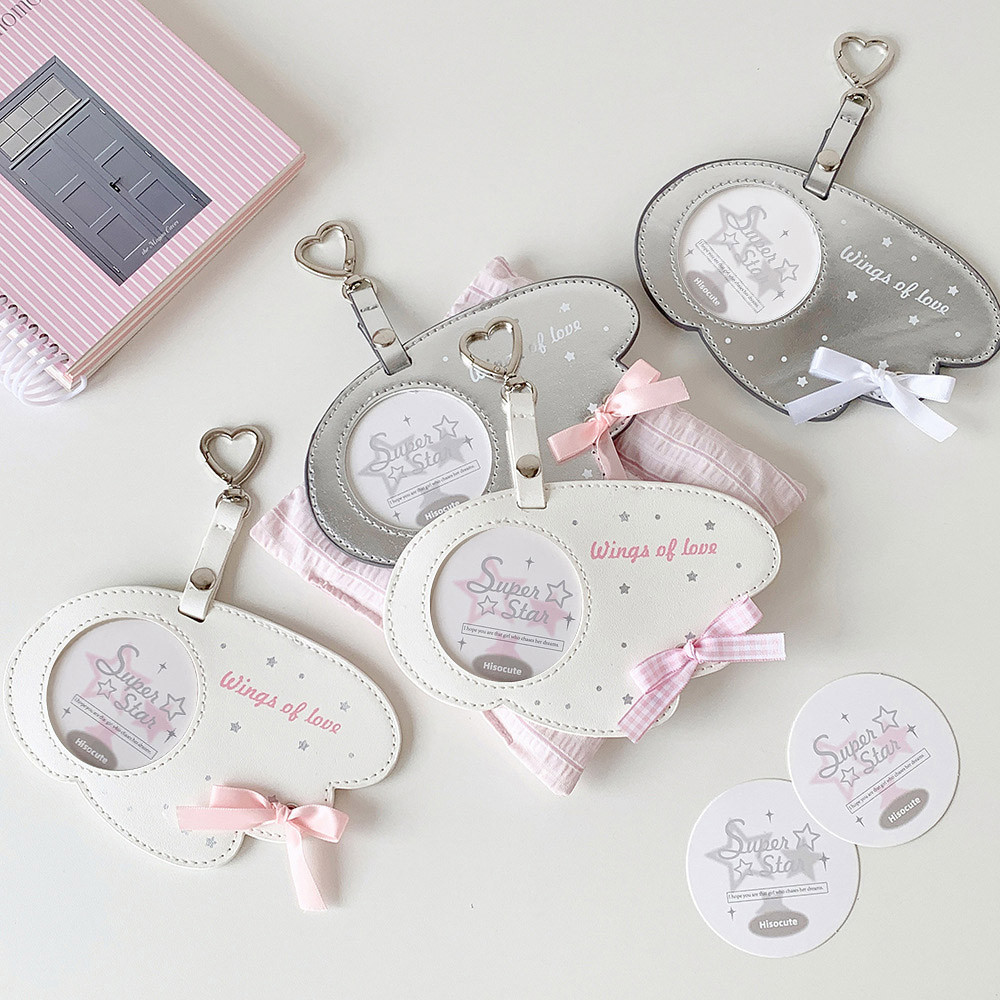 Capa De Exibição Caso Saco Pingente Asas De Anjo Design Bonito Doce Versátil Ídolo Álbum