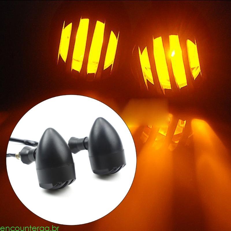 Encontroraa Indicador Fluxo Sequencial Motocicleta LED Freio Correndo Luz Sinal Volta 2 Pçs