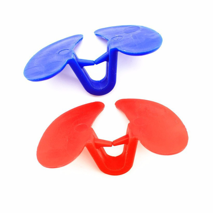 20 Peças Óculos De Frango Sem Parafuso Faisão Anti-Bicas Azul/Vermelho