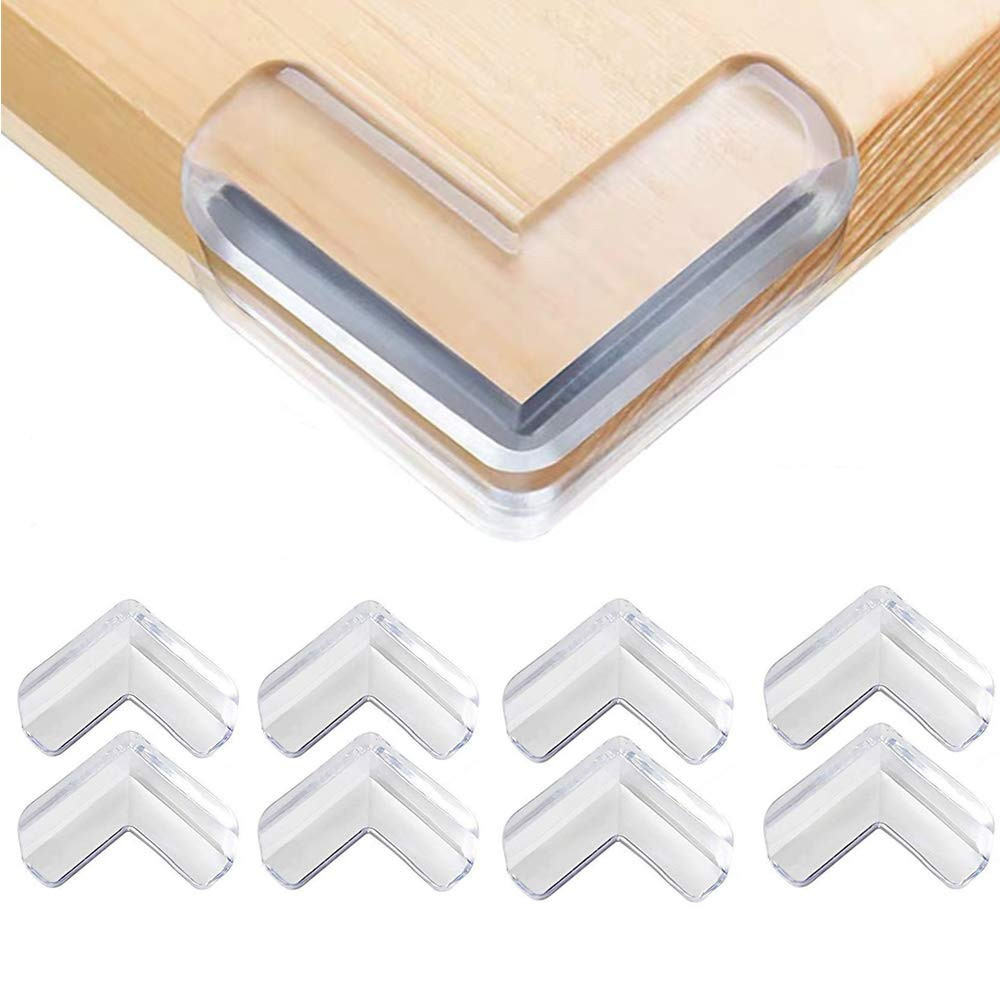 Protetores de canto de mesa em silicone KIT8/12/16/24, protetores para mesas e cadeiras