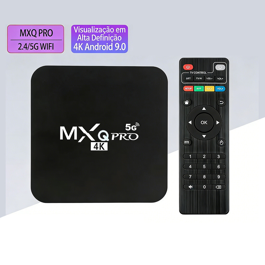 Smart TV Box Proeletronic Smartpro 4k Hd Compatível com HDMI/AV | Wi-Fi 2.4/5G
