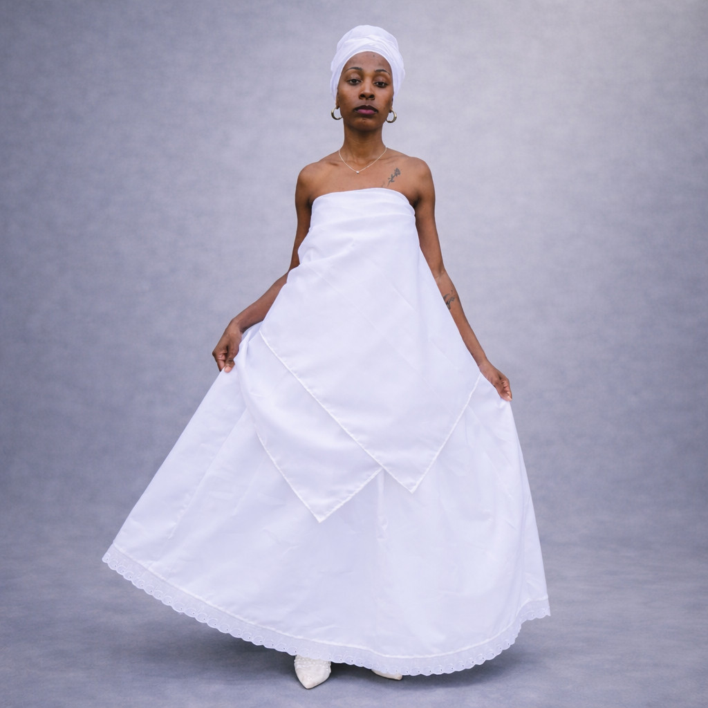 CONJUNTO FEMININO RAÇÃO 3 PEÇAS SAIA OJA( PANO DE CABEÇA) PANO DA COSTA OXFORD UMBANDA CANDOMBLE