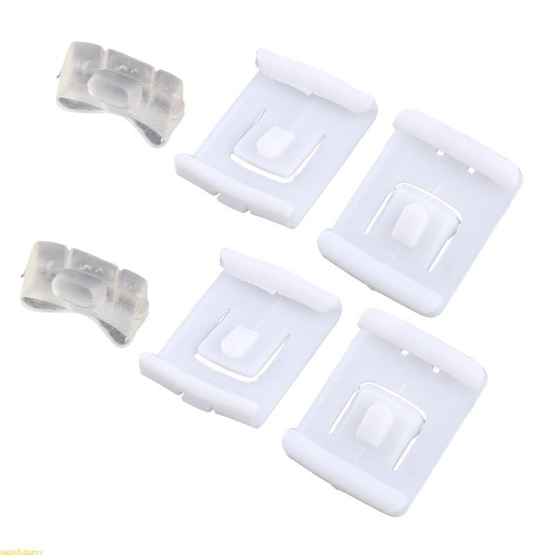 sunshineyy 2 Conjunto 6 Terno Para Fivela Assento Clipe Guia V W GOLF MK1 MK2 MK3 CORRADO Branco
