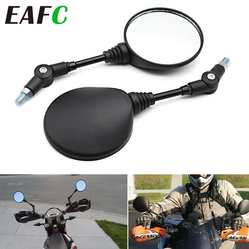 2 Pçs Dobrável Redondo 10MM Scooter Espelho Traseiro Retrovisor Para KTM Motocross Accessorie