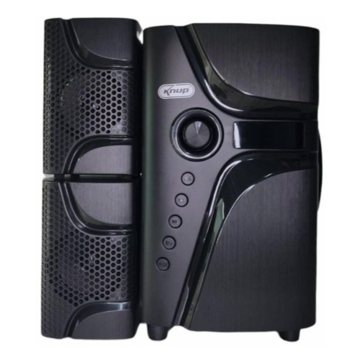 Home Theater 2.1 Sistema Som 45w Bluetooth Portátil Subwoofer Mp3 Usb Fm Pc Tv Cor Preto Frequência 40Hz - 20kHz