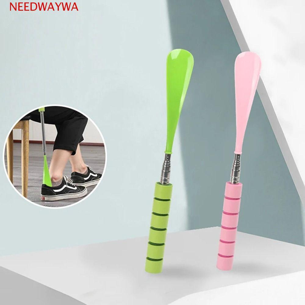 Buzina De Sapato NEEDWAYWA , Levantador De Aço Inoxidável De 29 Cm-70 , Colher Retrátil Portátil Para Sapatos Com Cabo L