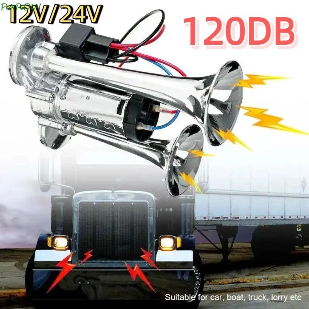 Buzina De Carro Paroi , Elétrica 12V/24V 120DB , Válvula Solenóide Universal Resistente Ao Desgaste Super Alta