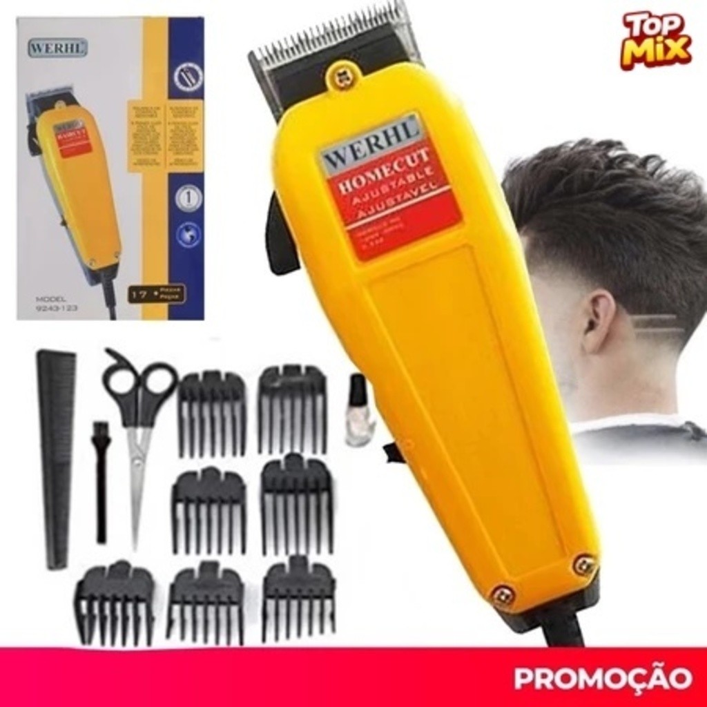 Máquina Cortador Cabelo Barbeador Aparador Profissional 220v 