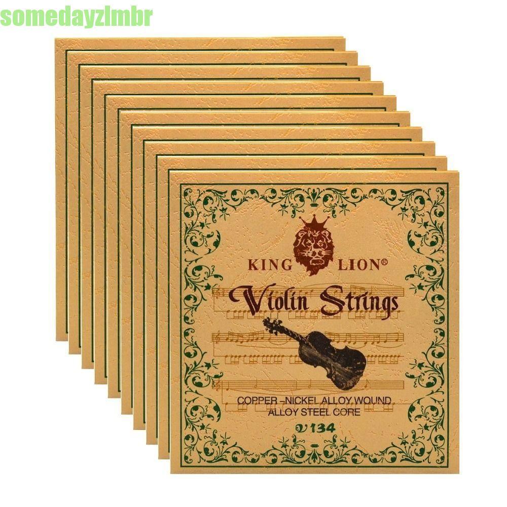SOMEDAYZL0M Corda De Violino King Lion , Conjunto De Cordas De Cobre-Níquel V134 , Enrolamento Universal Branco