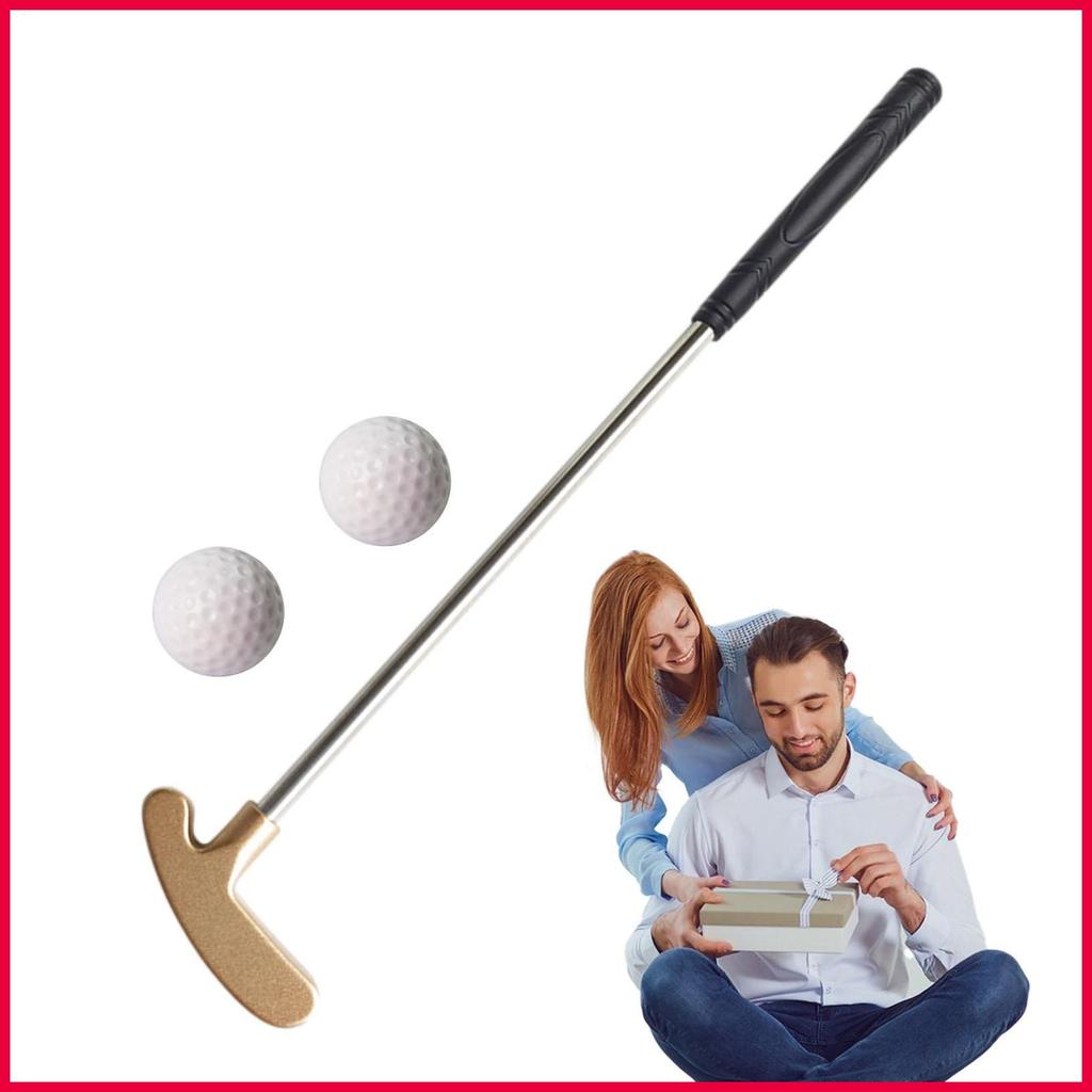 Taco De Golfe Portátil TPR Aperto Liga Zinco Cabeça Clubes De 2 Vias Putter Acessórios Para Salas Estar wonabr