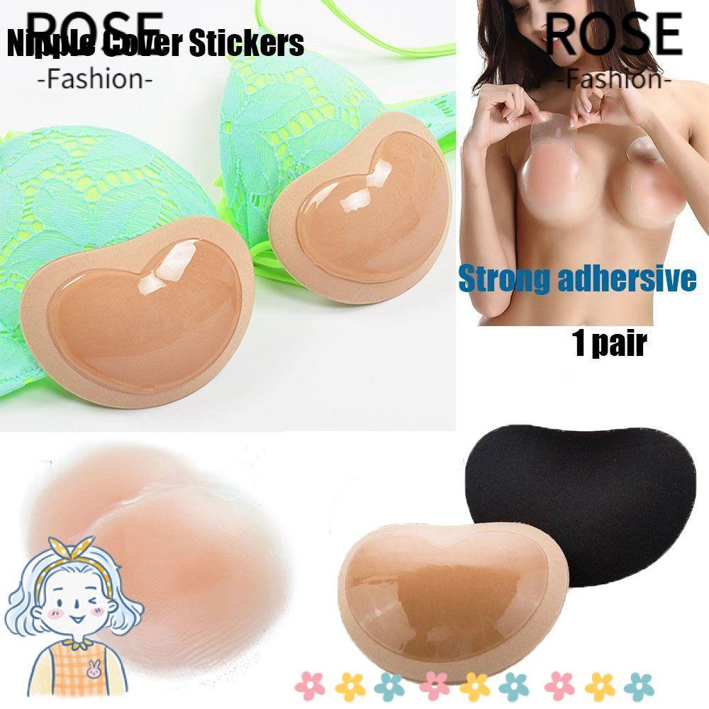 ROSEGOODS 1 Par Busto Mais Grosso Acolchoado Capa De Mamilo Adesivos Maiô Acessórios Superiores Silicone Nadar Biquíni A