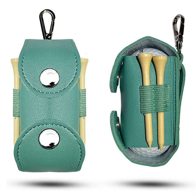 Bolsa de golfe em couro PU, bolsa de cintura para golfe ao ar livre, bolsa de armazenamento para golfe, bolsa para acess