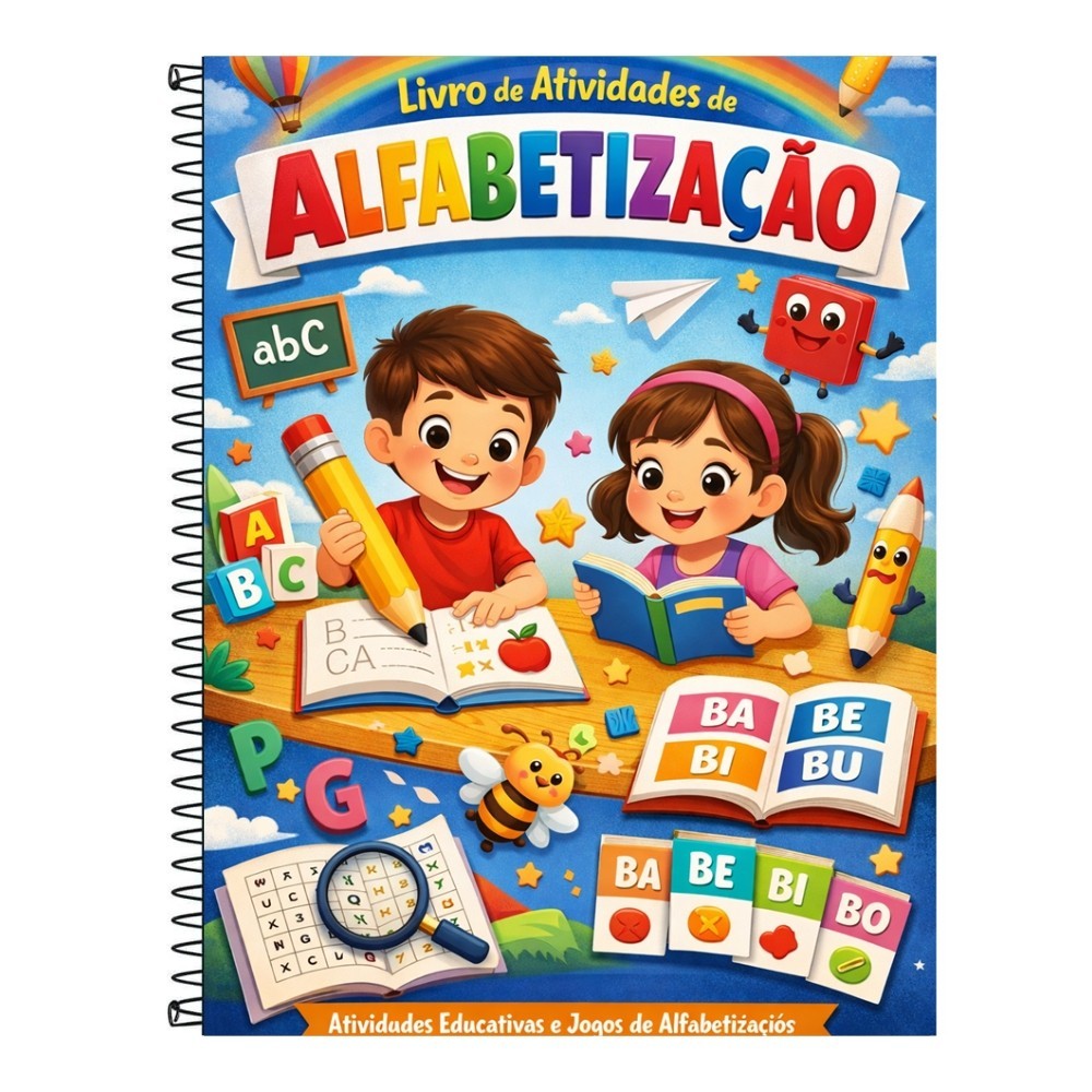Apostila de Alfabetização Completa – Método Prático e Eficiente (Formato A4)