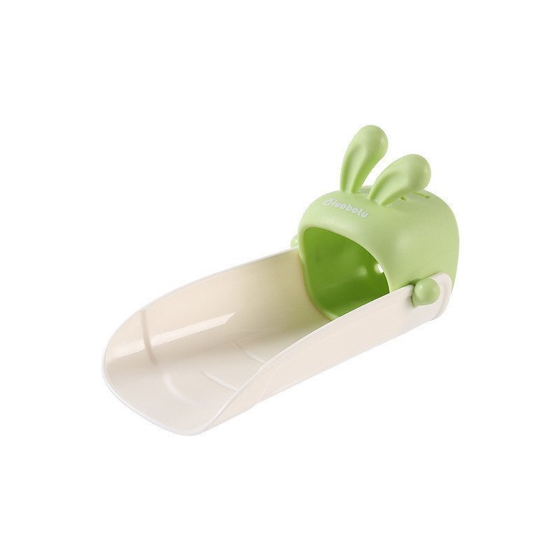 Novo extensor de torneira infantil em formato de coelho, ferramenta de silicone à prova de respingos para direcionar