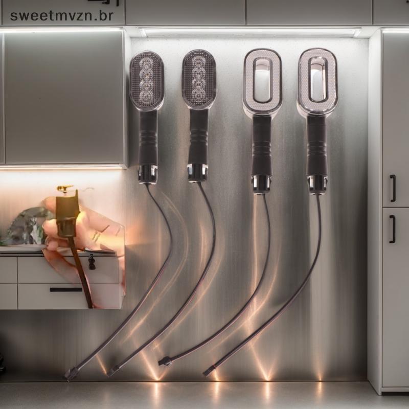 sweetmvzn 2 Peças Luz Traseira De Buzina De Sinal De Mudança De Direção De Bicicleta 36V/48V/60V/72V Lâmpada De Advertên