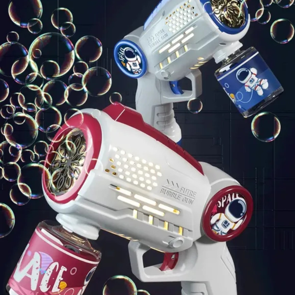 Lança Bolhas Galaxy Bubble Automático Com Luz E Som