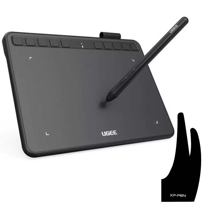 Mesa Digitalizadora Com Tela Ugee S640 Tablet 6,3 Inch Caneta Desenho Original