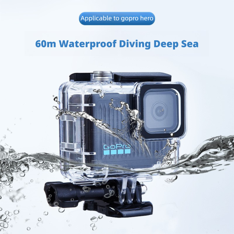 Adequado para a capa à prova d'água GOPRO HERO 4K, acessórios para câmera esportiva GoPro para fotografia de mergulho.