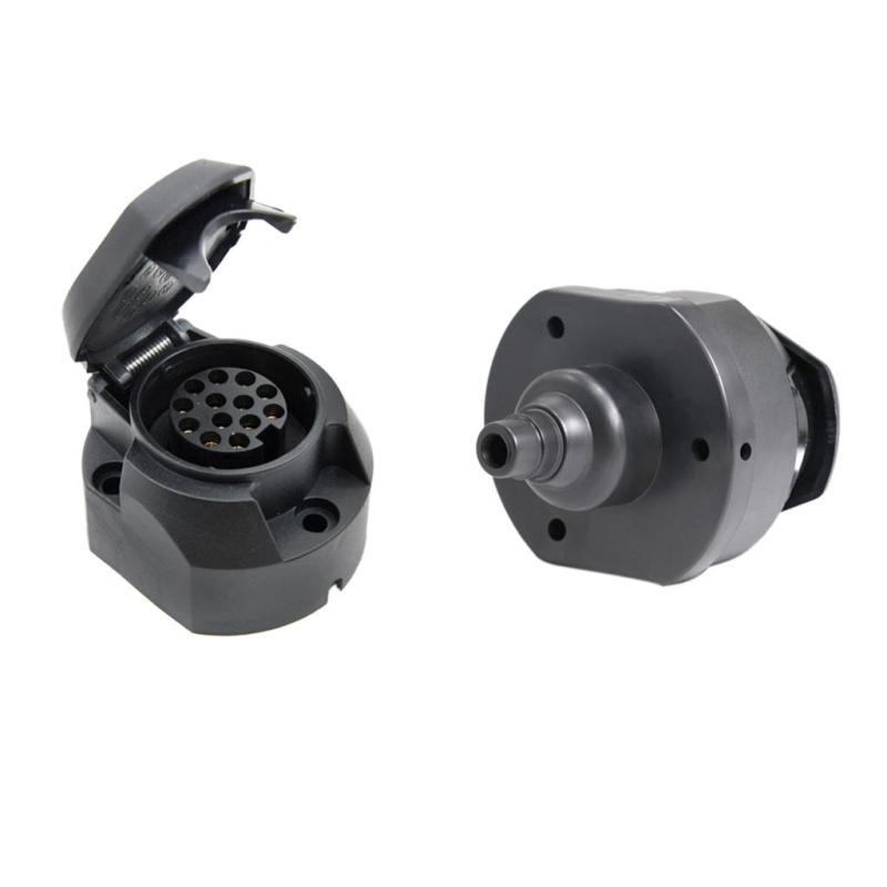 [Fineblue] Conector De Receptáculo De Luz De Barco De Reboque De Caminhão De 13 Pinos 13 Vias 12V