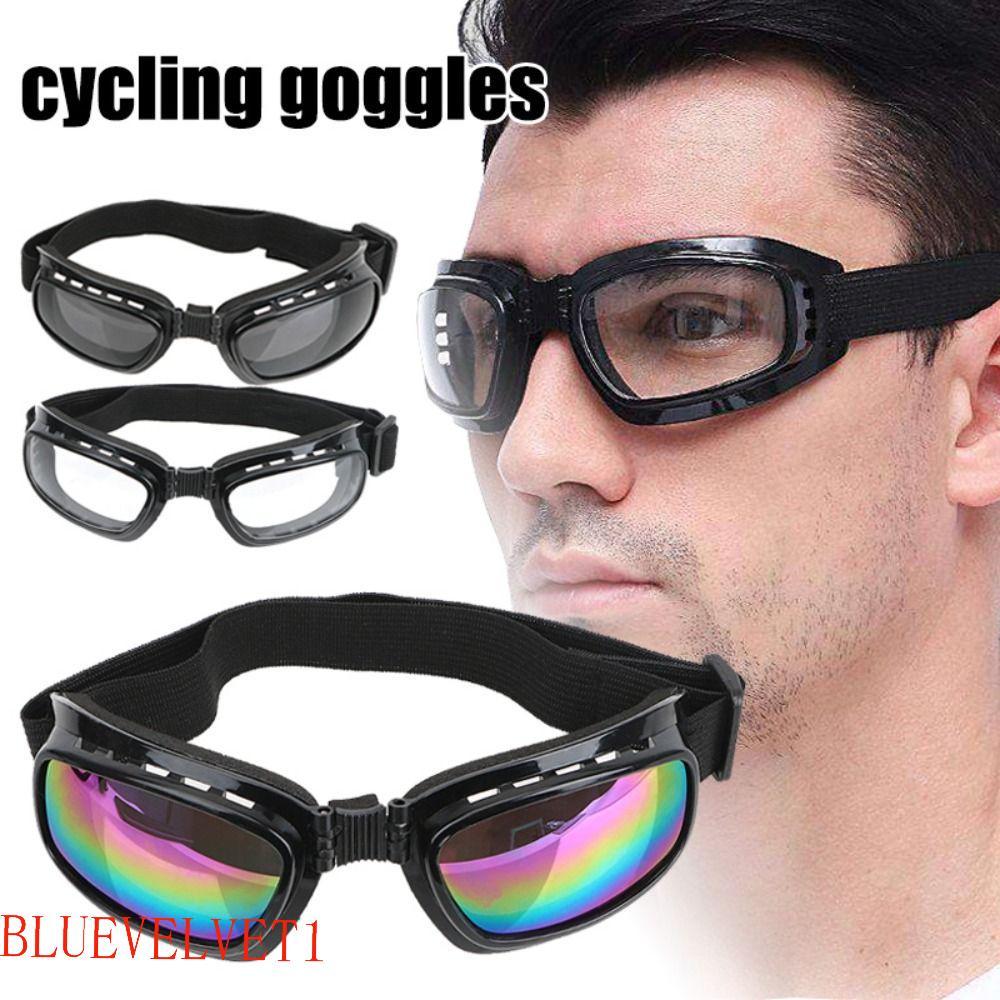 Óculos De Ciclismo BLUEVELVET1 , Snowboard Dobráveis À Prova De Poeira Motocicleta De Imitação De Choque