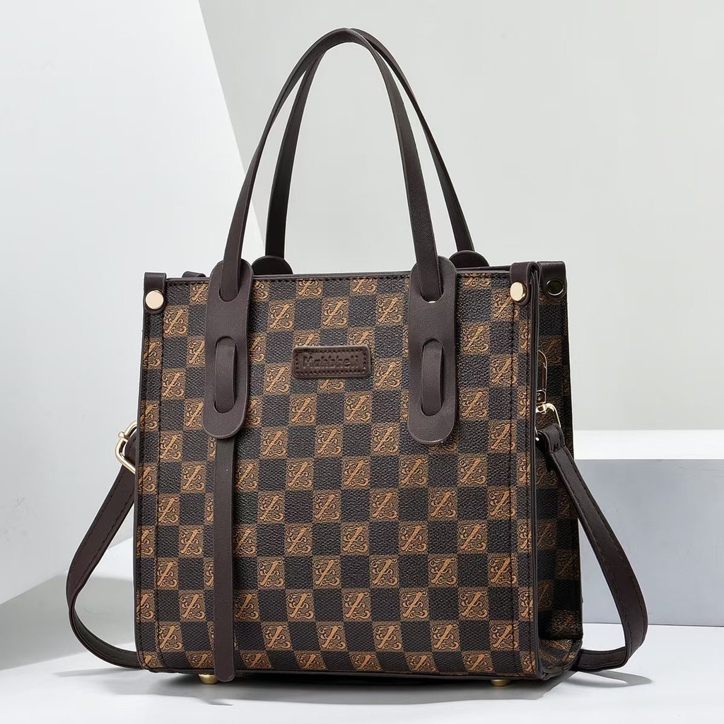 Marissa Bolsa Tote Feminina Estampada Multifuncional Bandolera Carteira Casual Para Lazer e Viagem Leve e Prática