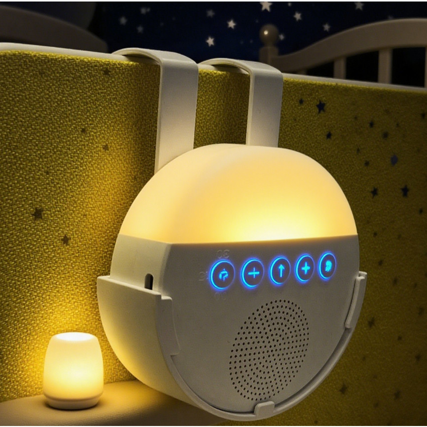 Máquina de ruído branco infantil , luz noturna com carregamento USB, reprodutor de som para dormir