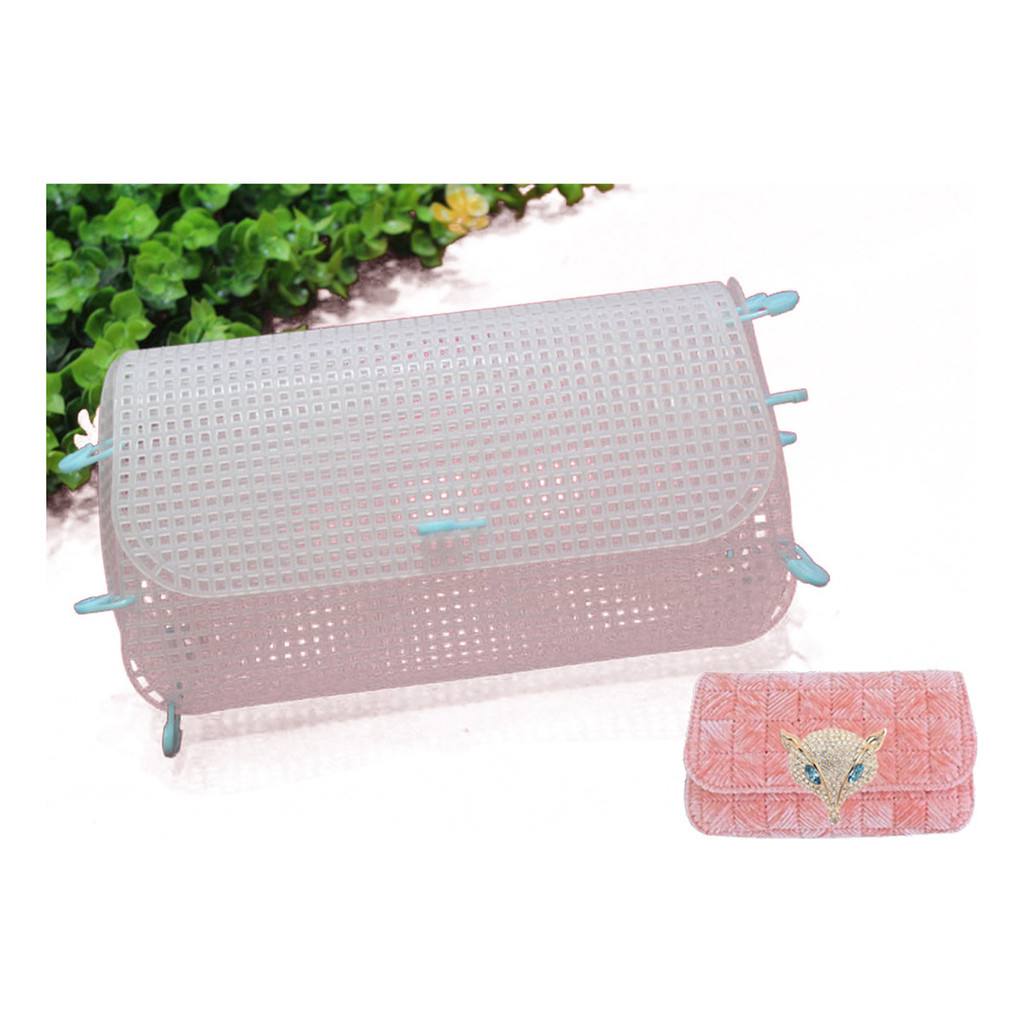 Kit 5 Peças Estrutura Para Bolsa De Crochê - Malha Chenille  35*33CM   53*50CM (tela plástica)
