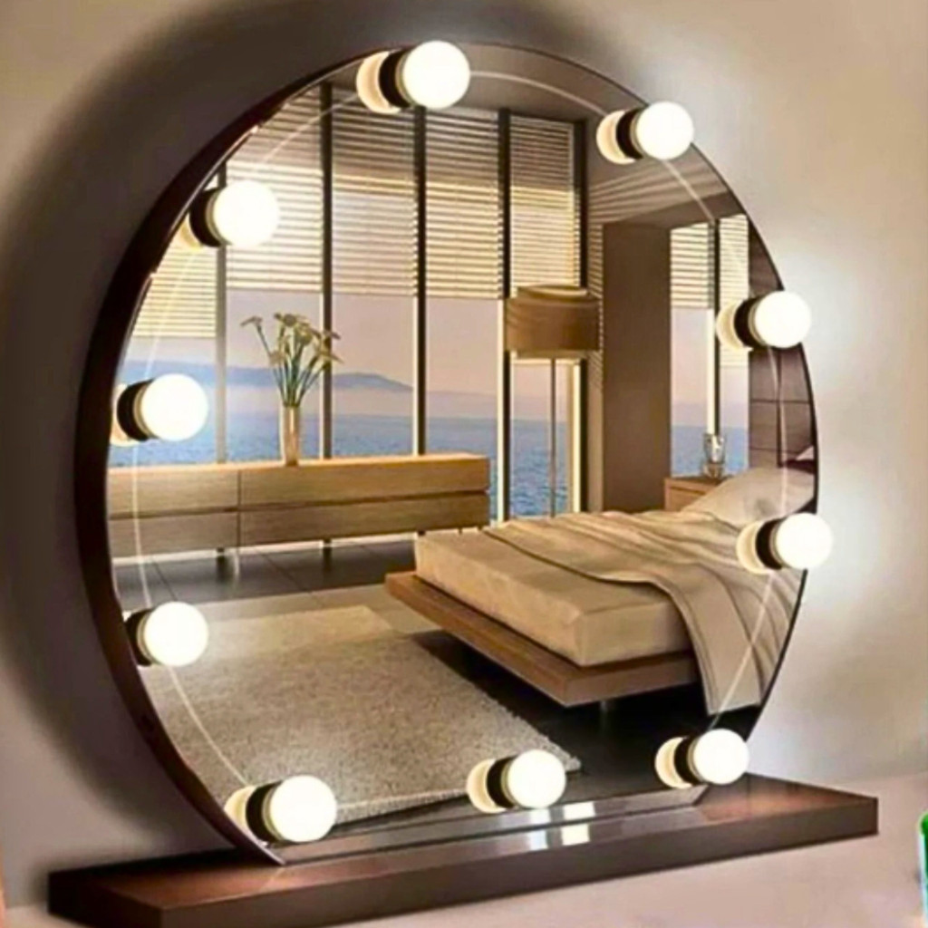 KIT Camarim / Luz Para Espelho Adesivo Maquiagem Com 10 Lâmpadas 3 Níveis de Cores BEAUTY BEAUTY