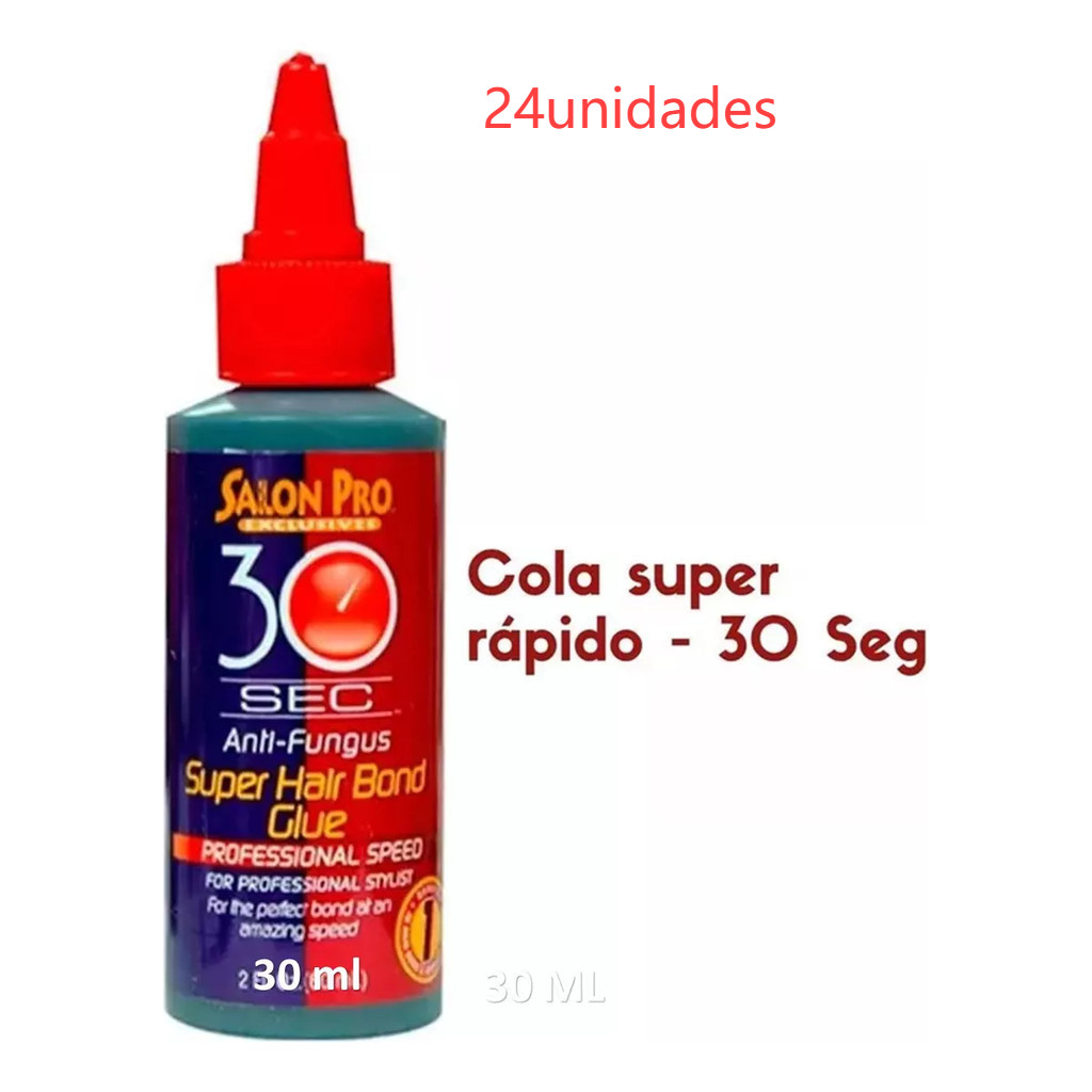 Kit C/24 Salon Pro 30sec e Cola De Cílios Postiços