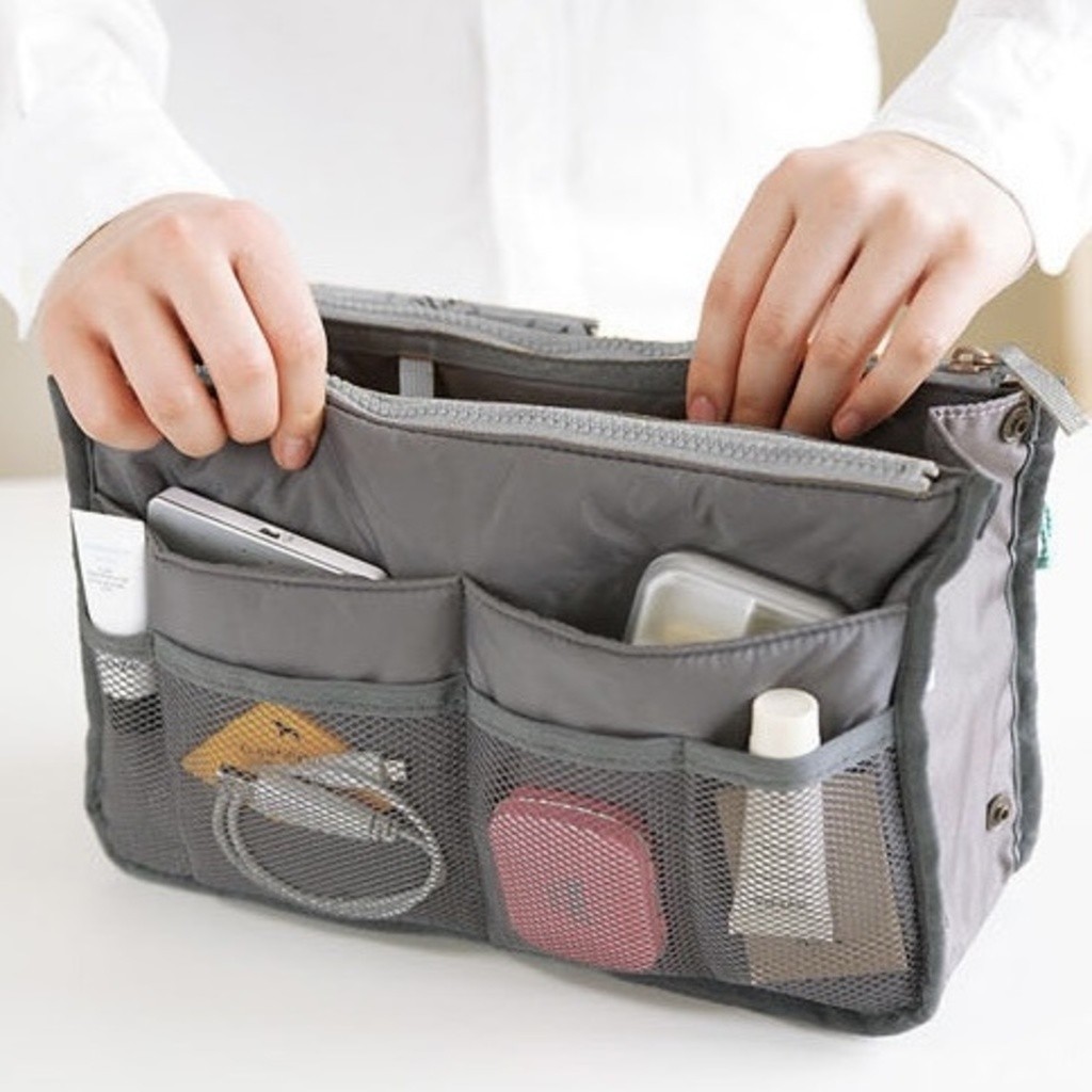 Bolsa Maquiagem Estojo Escolar Quadrada Organizador Para Viagem Impermeavel Com Grande Capacidade