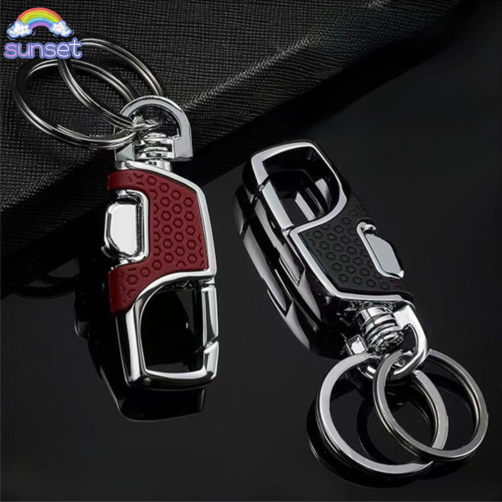 Chaveiro De Carro SUNSET , Porta-Chaves Com Fecho Preto Aberto Um Clique , Portátil Espesso À Prova De Perda