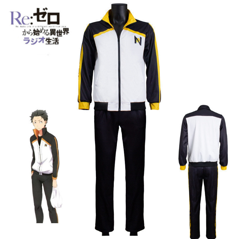 RE:ZERO - Começando a Vida em Outro Mundo Fantasias de Cosplay Natsuki Subaru FJTPD3964 250121 Olá SKX4