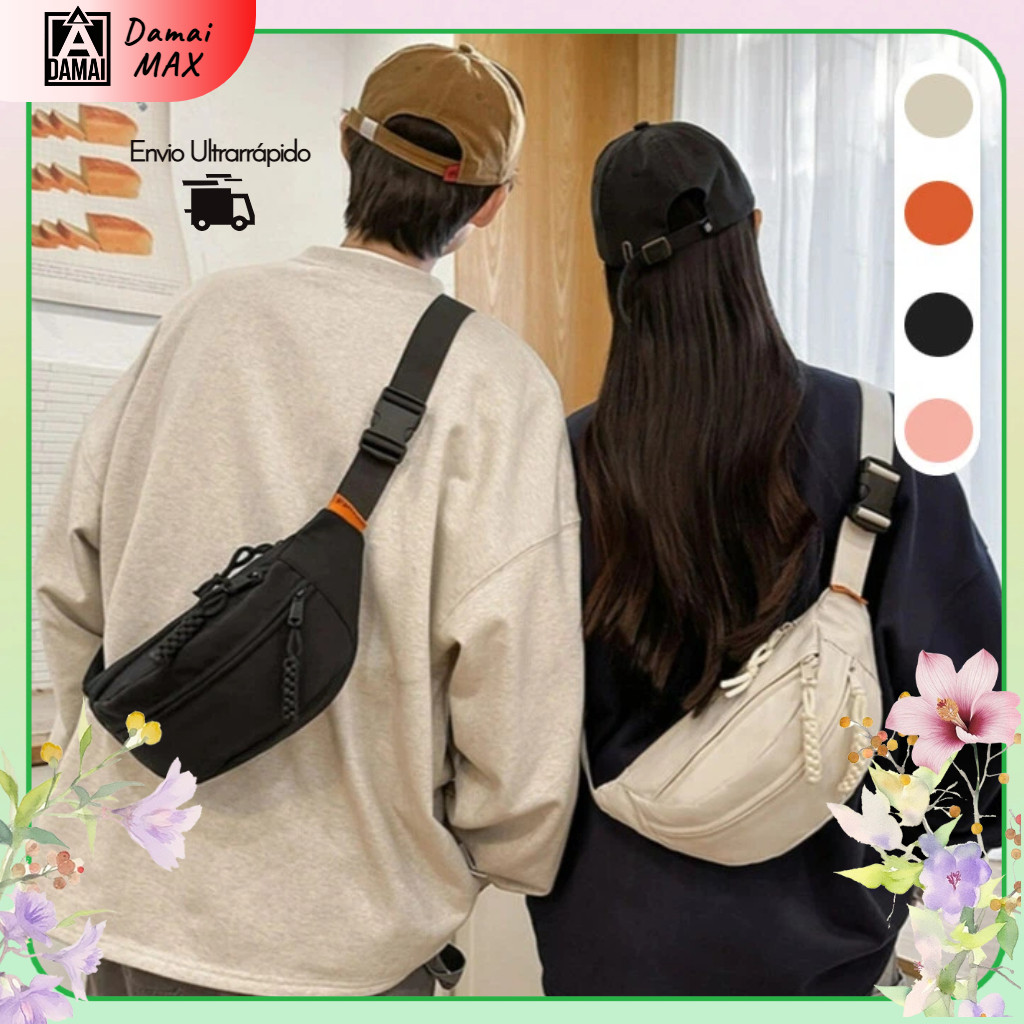 Pochete Crossbody Unissex Impermeável Compacta Leve e Funcional - Ideal para Dia a Dia e Viagens