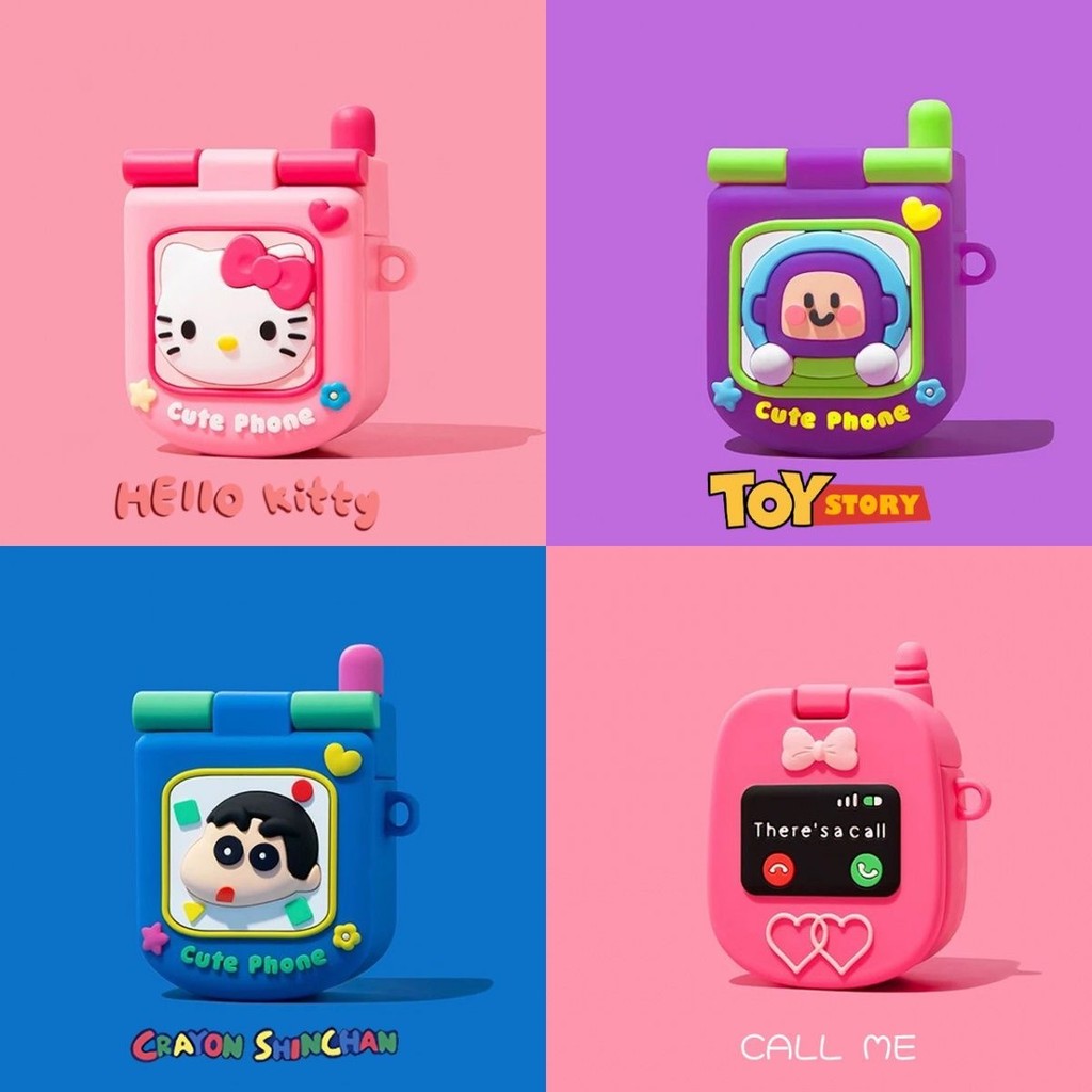 Novo Caso Dos Desenhos Animados Para AirPods Pro 3 Capa Protetora Pro2 2 4 3 2 1 3D Silicone Prevenção De Queda