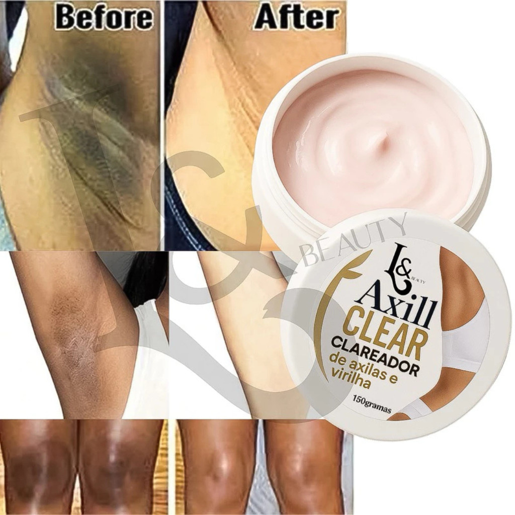 Creme para Axilas com Rosa Mosqueta e Dolomita Uso Diário 150g - L&Beauty