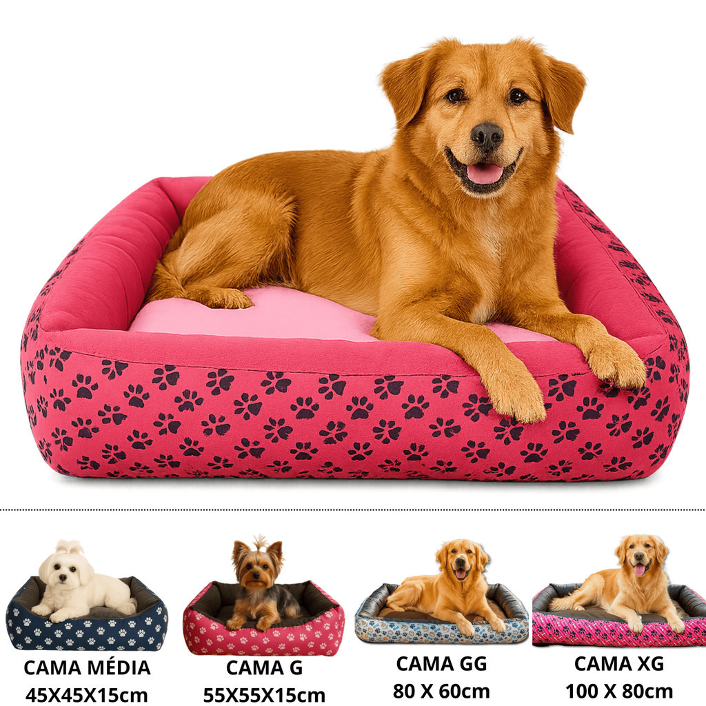 Cama Para Cachorro Casinha Caminha Pet Grande Colchonete Impermeável