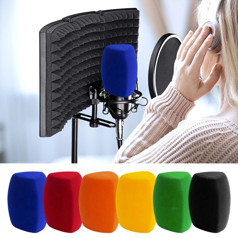Li * Microfones Triangulares Grau Estúdio , Capa À Prova Choque Espuma , Pára-Brisas