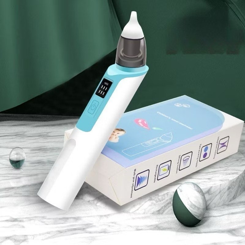 Aspirador Nasal Recarregável Silicone Macio Para O  Bebê/Criança, cor Azul/Rosa/ALEATÓRIO