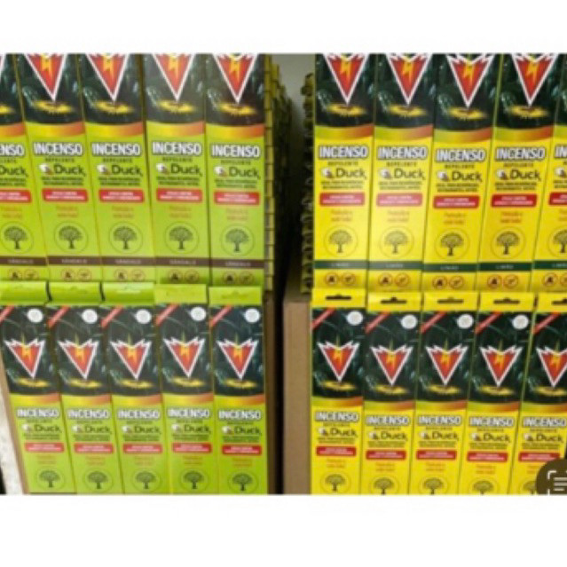 Kit Incenso Duck 300 palitos 10 caixas Limão ou sandalo