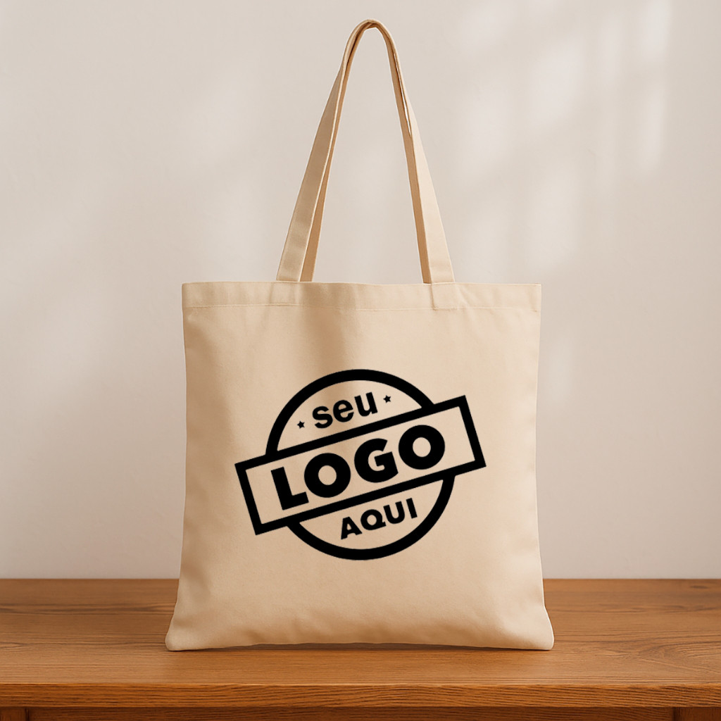 🛍️ Kit 10 Ecobags Personalizáveis — “Seu Logo Aqui”