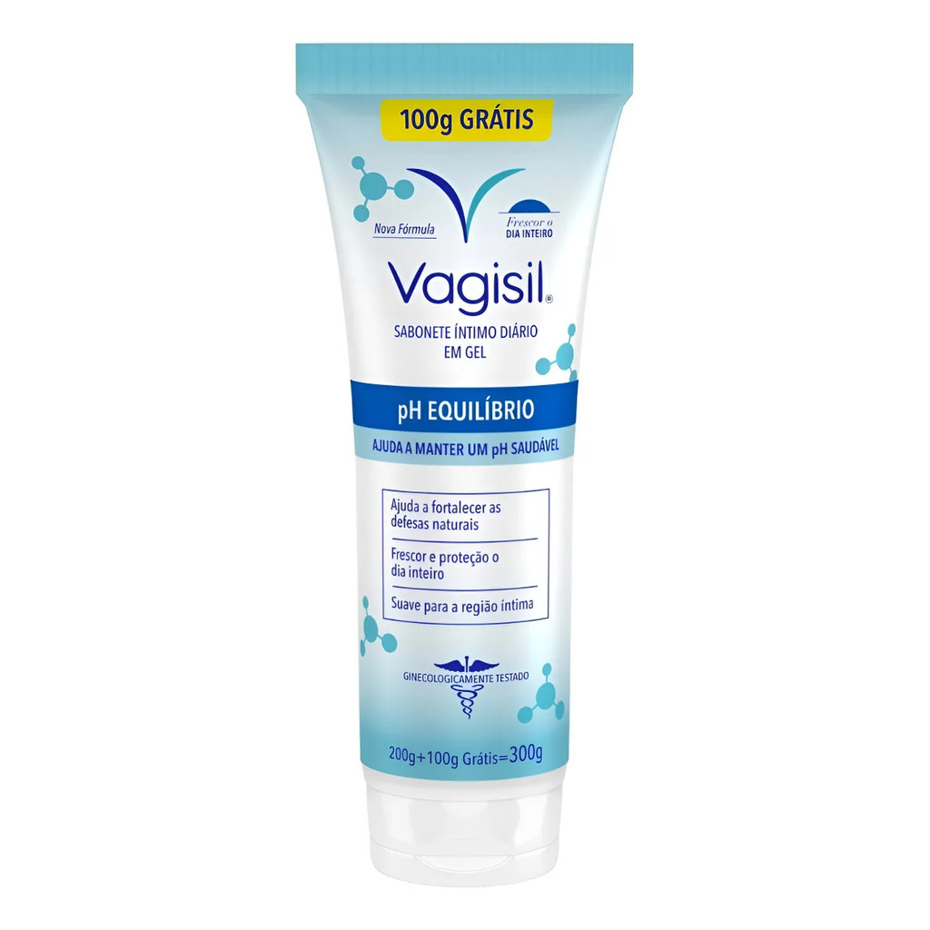 SABONETE ÍNTIMO EM GEL PH EQUILÍBRIO VAGISIL - 300G