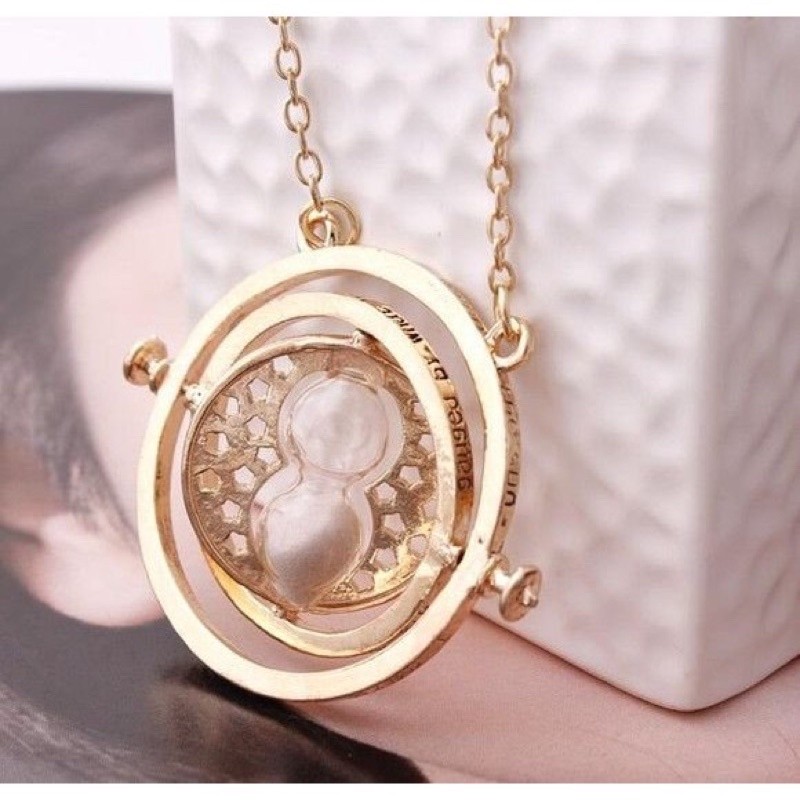 Colar Vira Tempo Hermione Granger Harry Potter Rotativo Filme Geek Presente Mágico