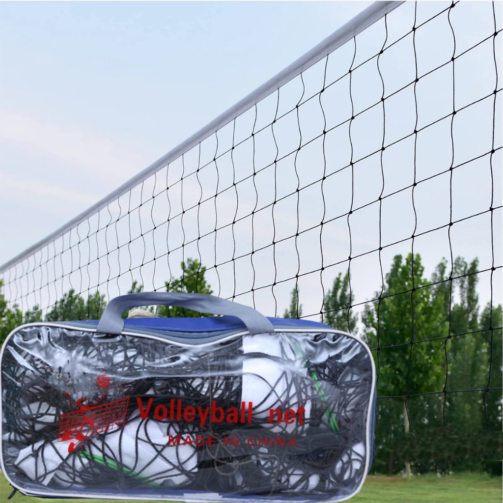 Rede de Vôlei 9,5m x 1m com Faixa Superior Bola de Vôlei e Bolsa para Transporte