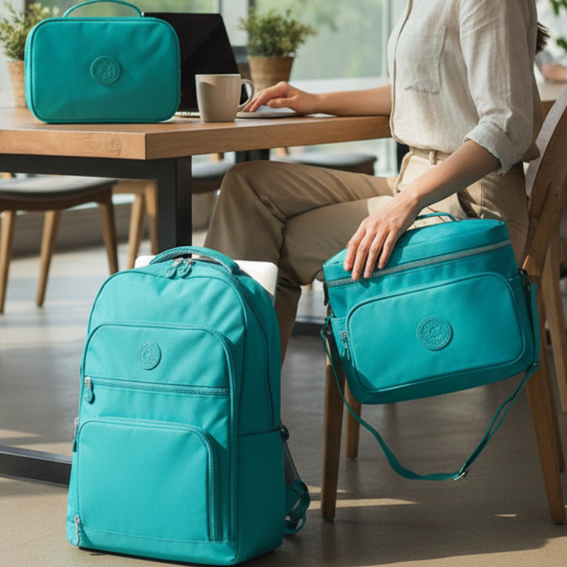 Kit Escolar Volta as Aulas Infantil Mochila + Estojo Box + Lancheira Térmica Grande - Três Itens