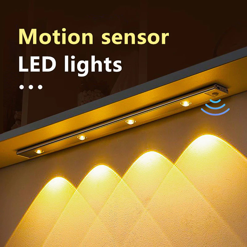 3 Cores 20/40/50/60/80cm Regulável Led Luminária USB Recarregável Lâmpada Sensor De Movimento Luz para cozinha e Sala
