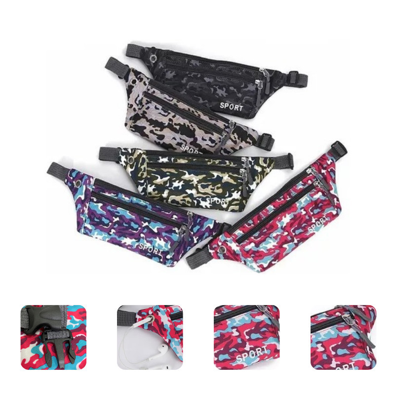 Pochete Camuflada Estampada Moderna Unissex esportistas Diversos Modelos
