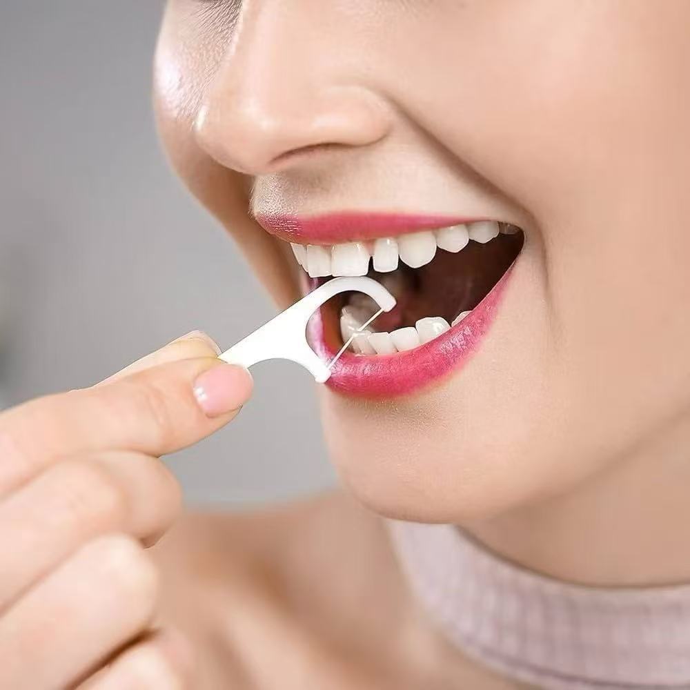 Kit 200/300 Unidades de Fio Dental em Formato de Arco Ultra Fino