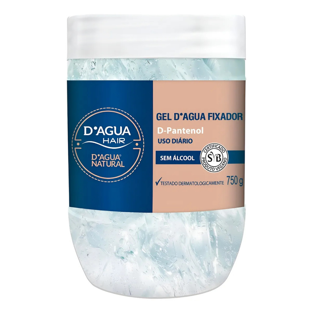 Gel Dagua Fixador de Penteados Dagua Natural Hair Contém 750g