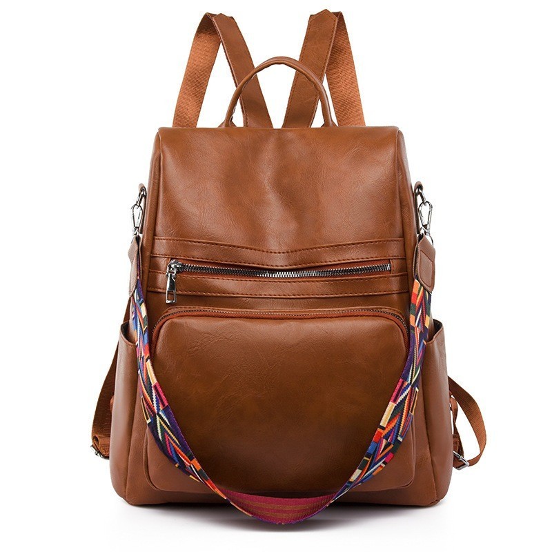 MODIVA Mochila feminina grande capacidade à prova d’água antifurto estilo minimalista com alça de mão ideal para viagens