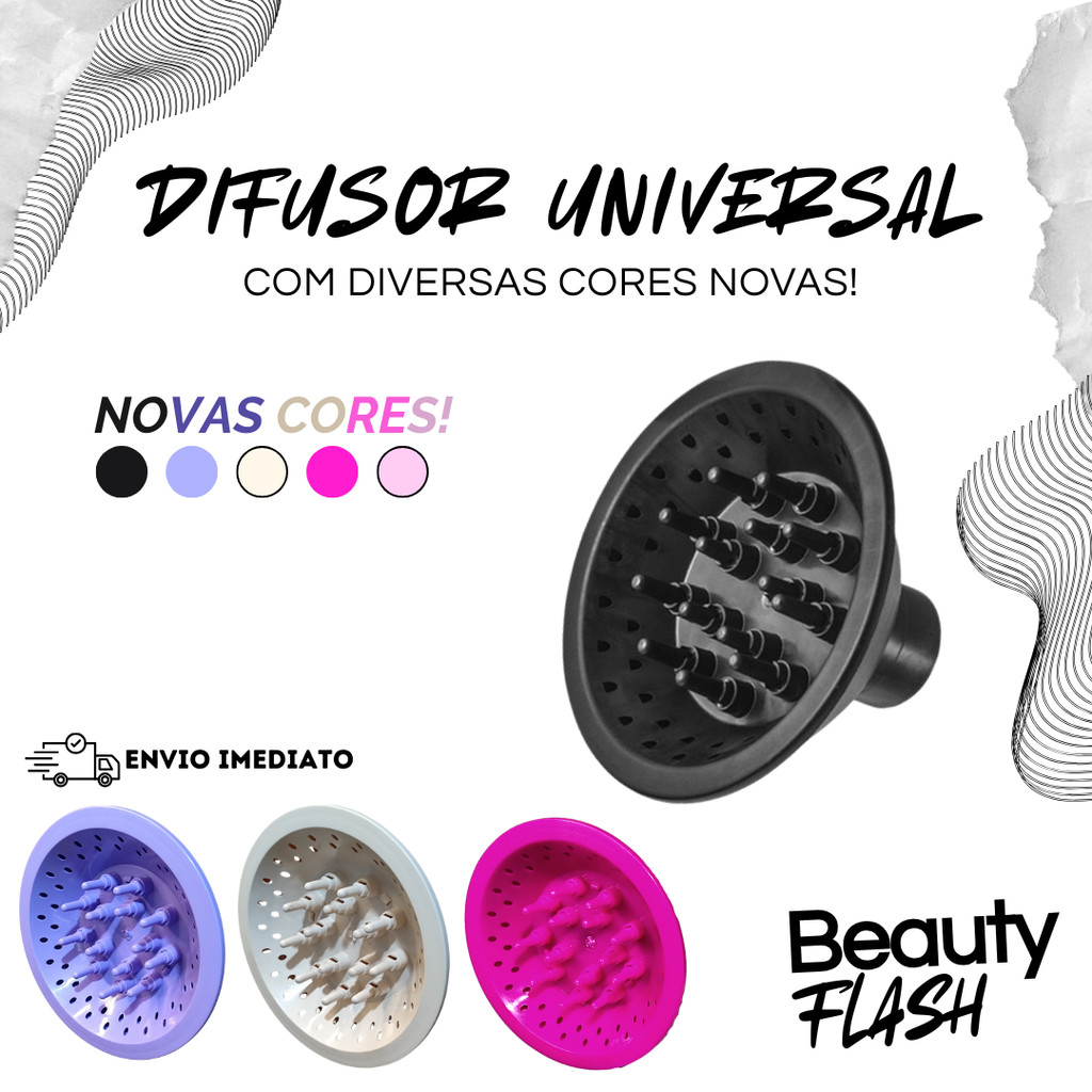 Difusor Cachos Universal Color Trissé Acessórios Para Secador Taiff Vários Modelos Cabelos Cacheados